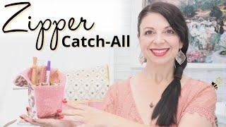 Free and Easy Sewing Tutorial: Zipper Catch-All for Beginners!