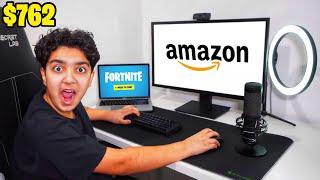 Kid Plays Fortnite With AMAZON GAMING SETUP...