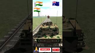 India vs Australia Army tank power testing  Indian bike driving 3d #short #viralshorts #viralvideo