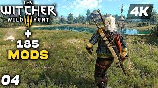 THE WITCHER 3 Ultimate Modpack 185+ Mods Gameplay Walkthrough Part 4 FULL GAME [4K 60FPS PC ULTRA]