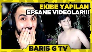 Barış G EKİBE YAPILAN EFSANE EDİT VİDEOLARINI İZLİYOR!!