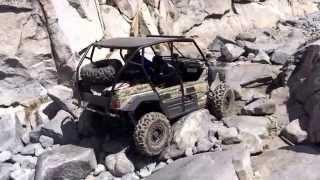 Kawasaki Teryx 4 making a run up Little Sluice on the Rubicon Trail