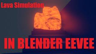 Lava Simulation in Blender Eevee Mantaflow