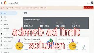 Admob Ads Limit Prevent | How to remove Ads Limit on Admob | Admob Ad Limit solution  [SOLVED] 2023