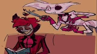 Hazbin Hotel Comic Dub Angel Snips Off Alastor Hair