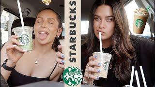 Trying YOUR Starbucks orders! || Tashietinks #starbuckstastetest