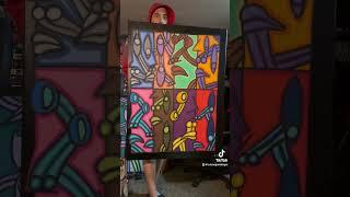 “FACES” by Cam Gonzales - Oil Pastel