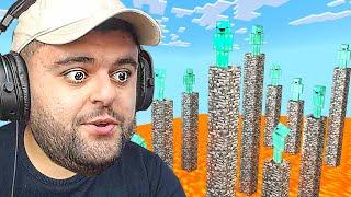 100 კაცი ერთად MINECRAFT მაგრამ ყოველ წუთს ლავა იზრდება !!