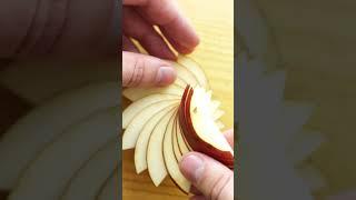 Simple Apple Garnish Swirl to Decorate Food Platters
