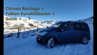 Citroen Berlingo + Falken EuroAllSeason tyres + snow = ?