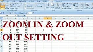 #How to zoom in zoom out in excel #excel me zoom karna large size karna best use excel#