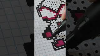 Black Spider-man Pixel Art | Рисунки по клеточкам #pixelart #drawing