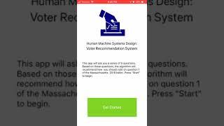 Voter Recommendation System Walkthrough