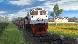 Kereta Api Melewati Banyak Polisi Tidur | The Train Passed By Many Speed ​​Police