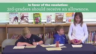 Resolution 5: 3rd-graders should receive an allowance • 3rd-grade Debates 2018