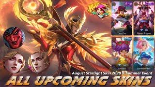 ALL UPCOMING SKIN 2020 - AUGUST STARLIGHT SKIN 2020 - NEW HERO MLBB | YAHANU GAMER