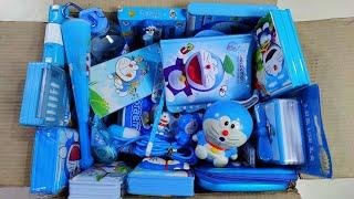 Mega doraemon toy collection - geometry box, pencil, doraemon stationery items, unboxing & review 