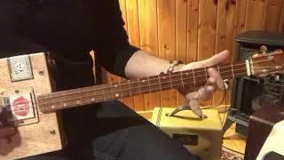 Stray cat strut lesson part 1 for 3 string Cigar Box Guitars