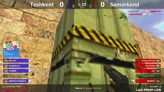 Финал Узбекского LAN турнира по CS 1.6 [Samarkand -vs- Tashkent] 1map @kn1fe TV