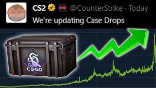 CSGO Cases are GOING UP after NEW CS2 Drop Update (CSGO Investing)