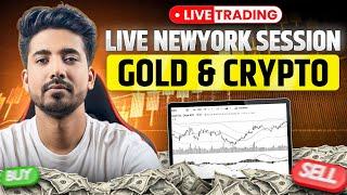 New York Session Live | Live Crypto And Gold Trading | 8th Jan| #goldtrading #cryptotrading #bitcoin