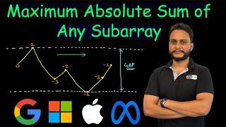 Maximum Absolute Sum of Any Subarray | Leetcode 1749