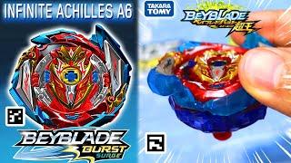 INFINITE ACHILLES A6 PROTOTYPE COMBO + ALL QR CODES ACHILLES BEYBLADE BURST SURGE