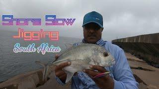 Shore Slow Jigging at South Pier: Giant Trevally aka Kingfish Caught