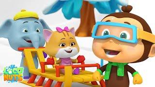 Loco Nuts Schnee Viel Spaß 3D Episoden und Zeichentrickvideos für Kleinkinder