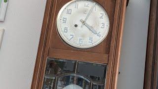 (8) German Kienzle Art Deco bim bam box clock with 3D numerals!