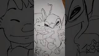 How I Draw Lilo & Stitch | #Disney #Lilo&Stitch #Cartoons #Drawing @MsOdeth