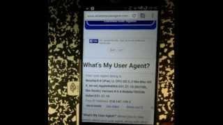 Using Chrome User Agent for Android