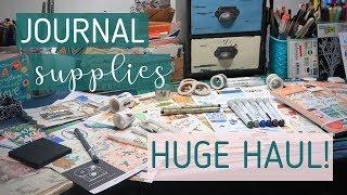 MEGA CREATIVE JOURNALING SUPPLIES HAUL  Washi, Stickers, Paper and Pens!