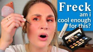 33 YEAR OLD TRIES FRECK BEAUTY | Faux Freckles, Cheek Slime + UFOMG Palette