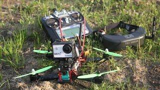 Наш первый полет по FPV на раме ZMR250. Бюджетный квадрокоптер!