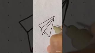 Easy airplane️ drawing! #trending #shorts