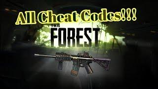 THE FOREST - ALL CHEAT CODES (How to Cheat)