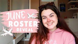 JUNE ROSTER REVEAL! | My Upcoming Flights As Cabin Crew