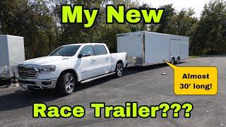 Check Out This Bravo Star 28X8.5 Enclosed Car Trailer | Buying My Next Trailer!!!