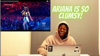 REACTION TO Ariana Grande Falling Tripping Compilation