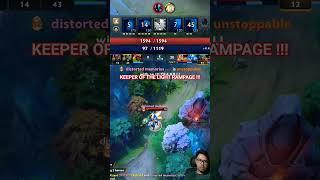 7.39b - Crazy Keeper Of thr light Attack and Kill Ez RAMPAGE !!!  #dota2 #dota2short #shorts