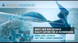 Autodesk Reality Capture for 3D Documentation 2016