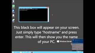 How to find your PC name / hostname