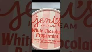 Trying new Jeni’s ice cream flavors! #icecream #jenisicecream #jenis #eggnog #peppermint