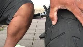 Tire plug motorcycle flat repair #tireplug #viralvideo #tirerepairtools