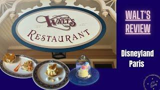 Walt's Restaurant Review Disneyland Paris