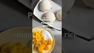 Freshly Pounded Mochi Filled with Mango Sticky Rice |  From Scratch