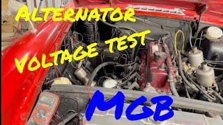 Lucas alternator voltage test on an MGB