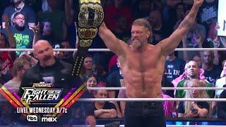 Edge Adam Copeland Makes Shocking Return and Coming for World Title AEW Dynamite Holiday Bash 2024