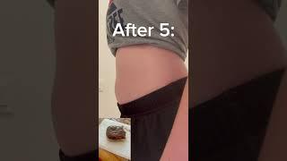 I love donuts! #belly #bellydancer #bloating #eating #stuffed #trending #growls
